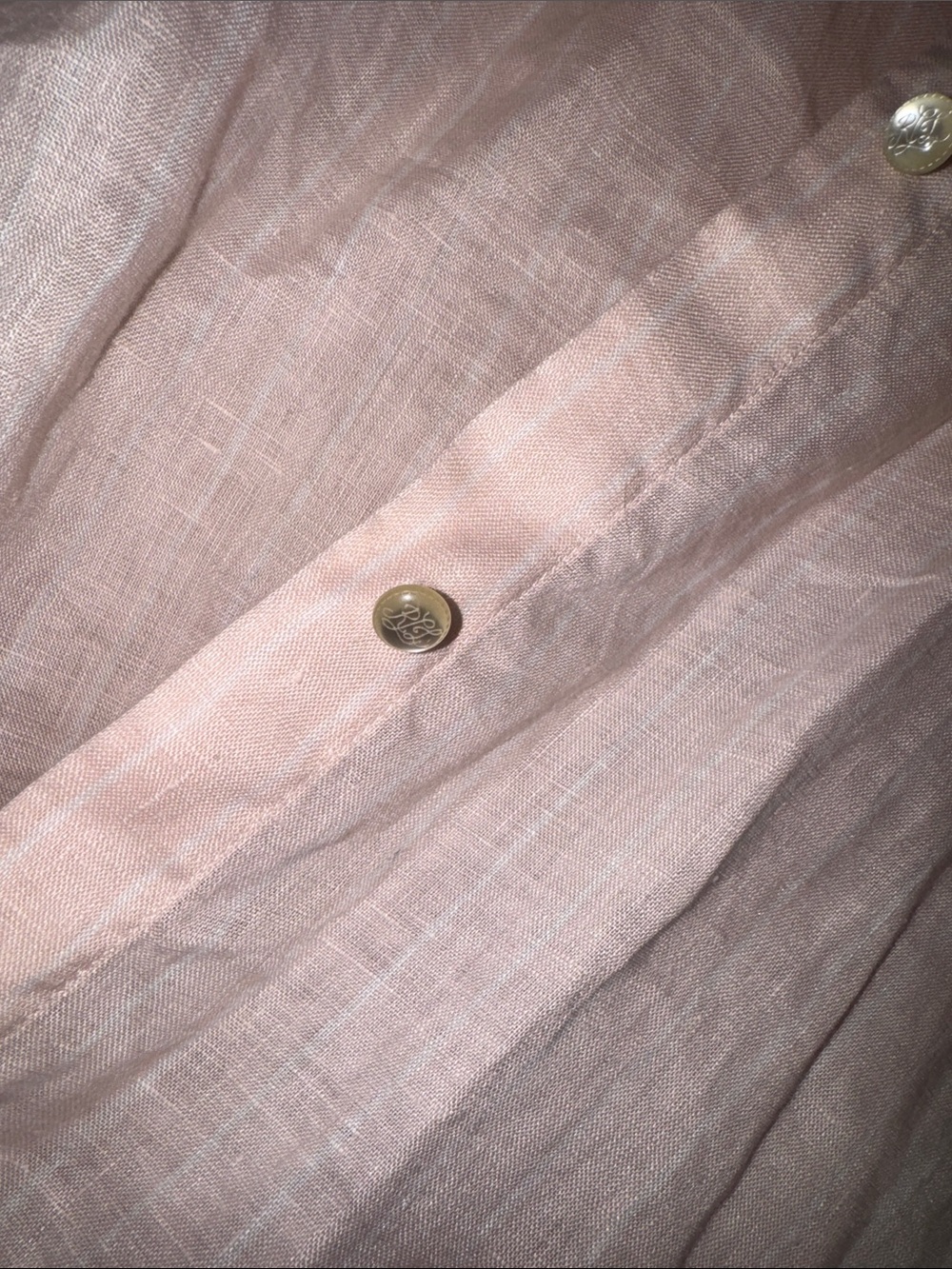 Lauren Ralph Lauren Pink Embroidered Monogram Button-Down Shirt - Picture 10 of 17